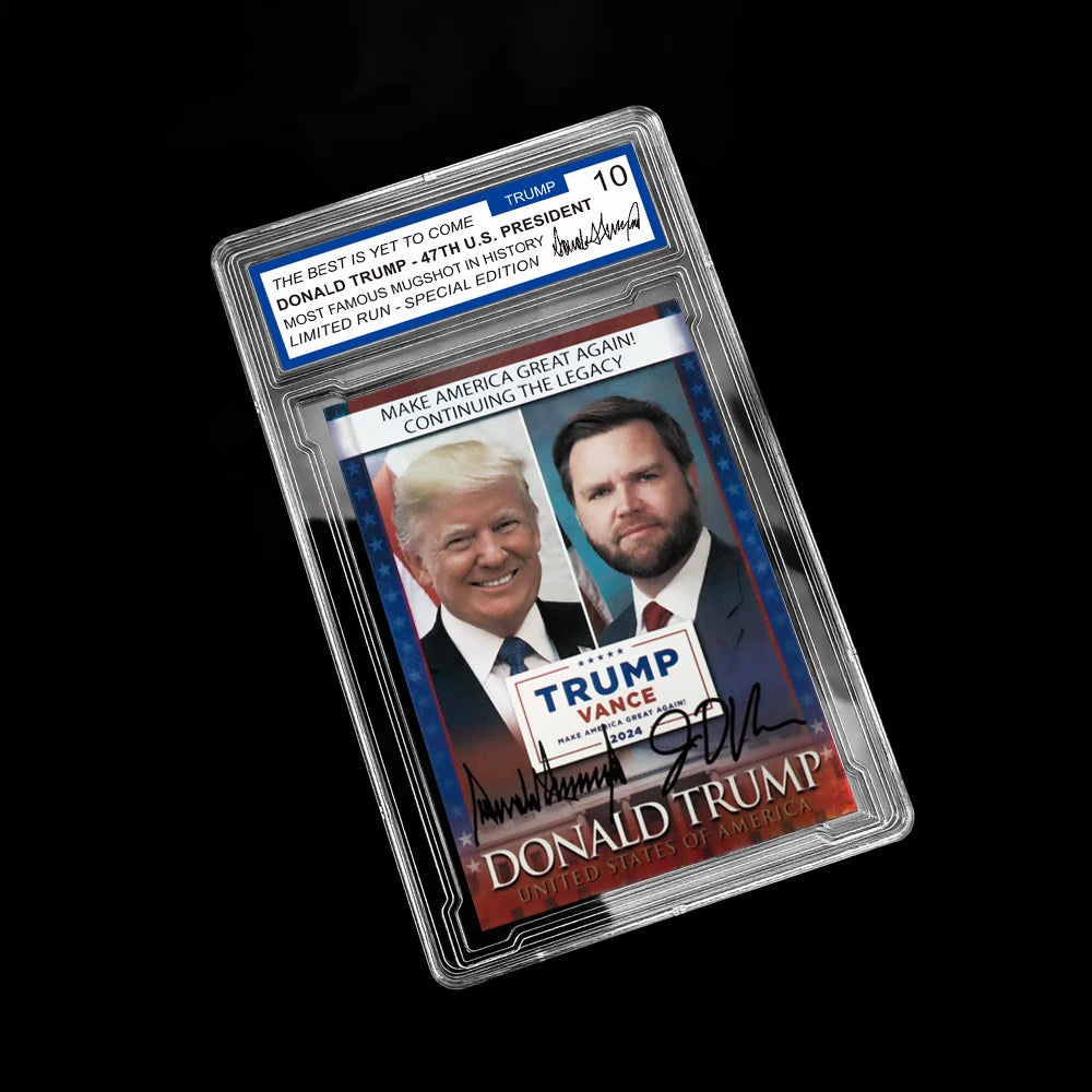 Trump Vance 2024 MAGA Supporter Collector'S Edition Card With Protective Case