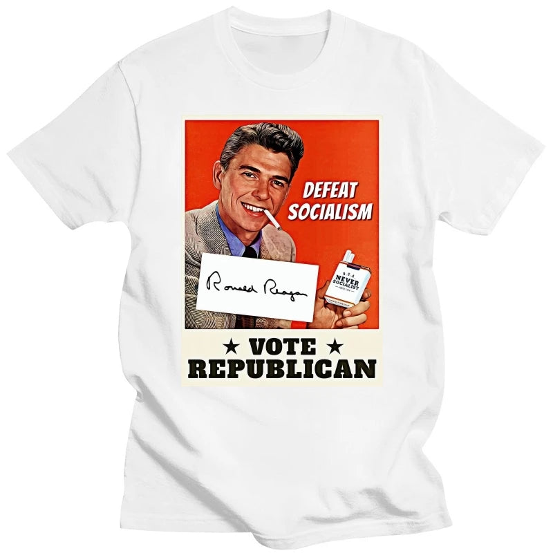 Ronald Reagan Defeat Socialism Vote Republican T-Shirt