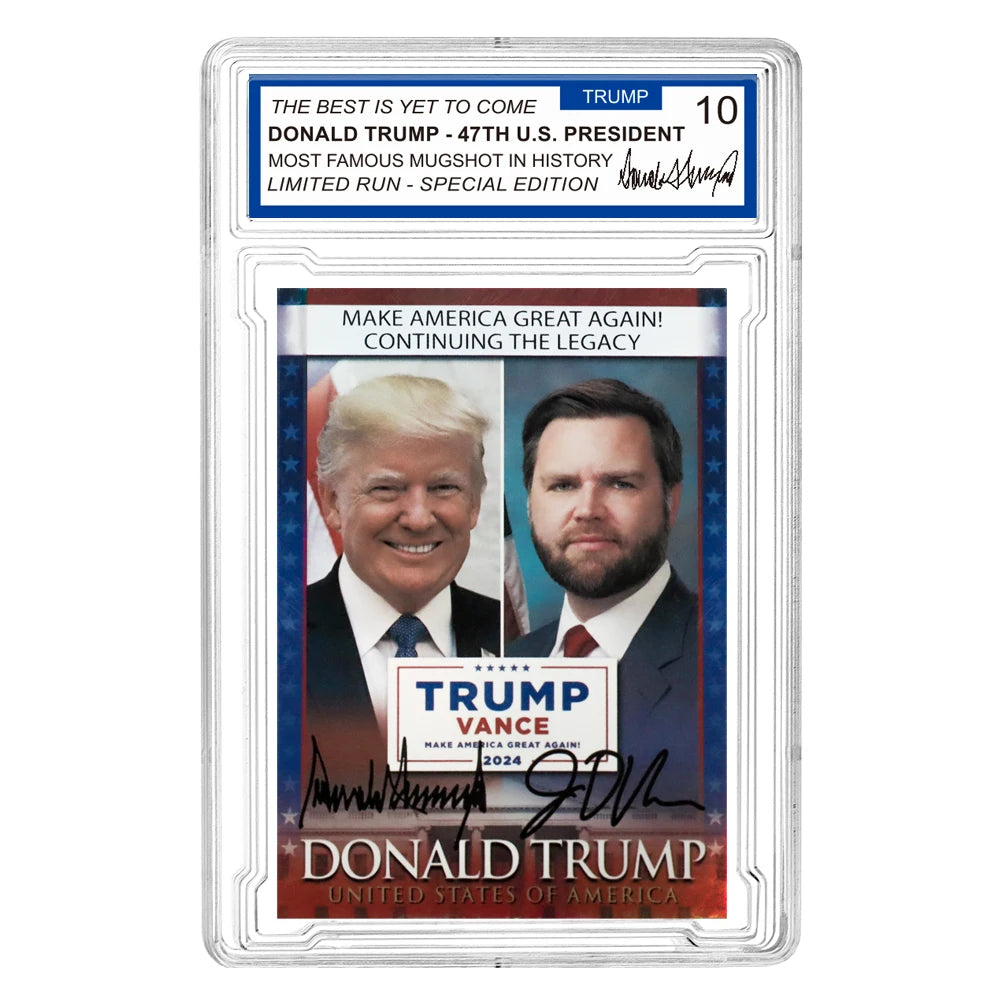 Trump Vance 2024 MAGA Supporter Collector'S Edition Card With Protective Case