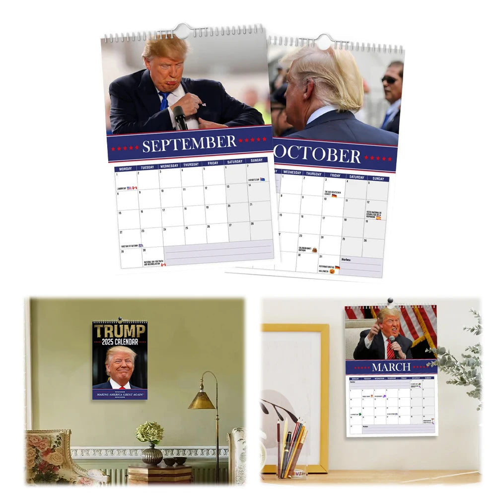 Trump 2025 Wall Calendar Making America Great Again! 12 Monthly Calendar