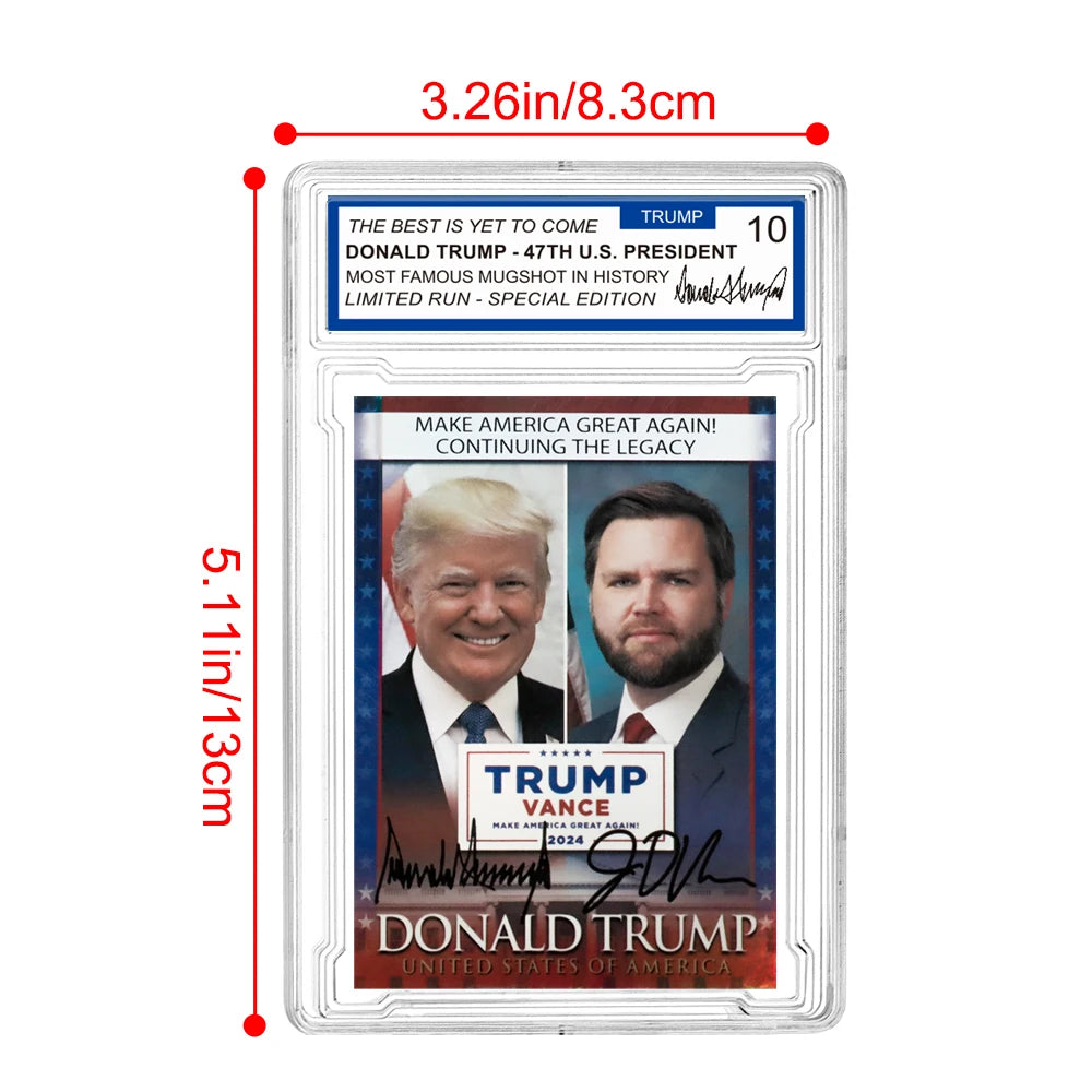 Trump Vance 2024 MAGA Supporter Collector'S Edition Card With Protective Case