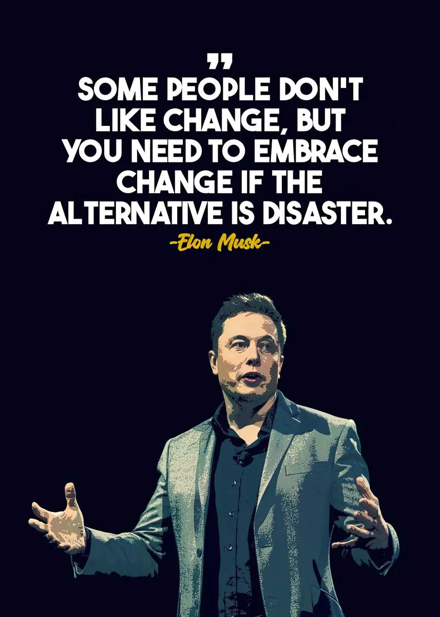 Graffiti Art Elon Musk Smoking Canvas Painting Classic Entrepreneur Inspirational Quote Poster and Print Wall Art Room Decor