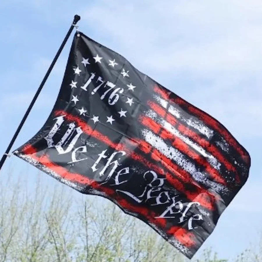 We The People 1776 Flag 3x5 Feet 90x150cm Outdoor Betsy Ross 13 Star American Rebel Constitution Flags Indoor Garden