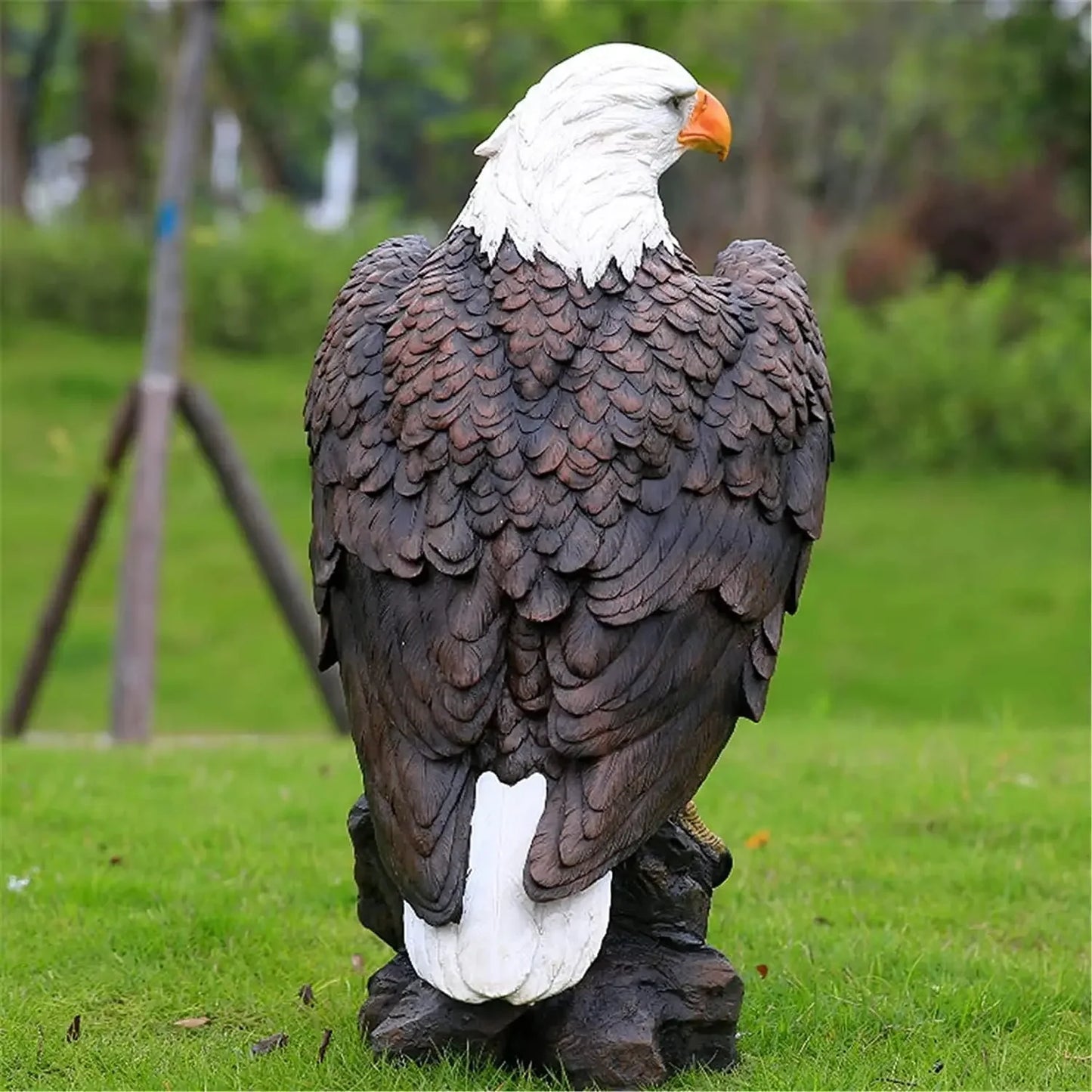 Flight of Freedom American Bald Eagle Garden and Yard Statue