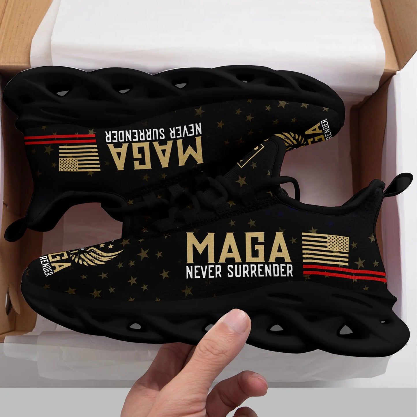 Dropshipping Print On Demand Custom Casual Shoes Sneaker Trump Maga 2024 Election Take America Back Design Free Shipping