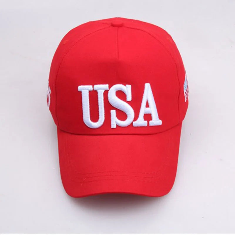 Wholesale President Trump Campaign Baseball Cap USA 45 American Flag 3D Embroidered Snapback Trucker Hat Caps Bone Gorras