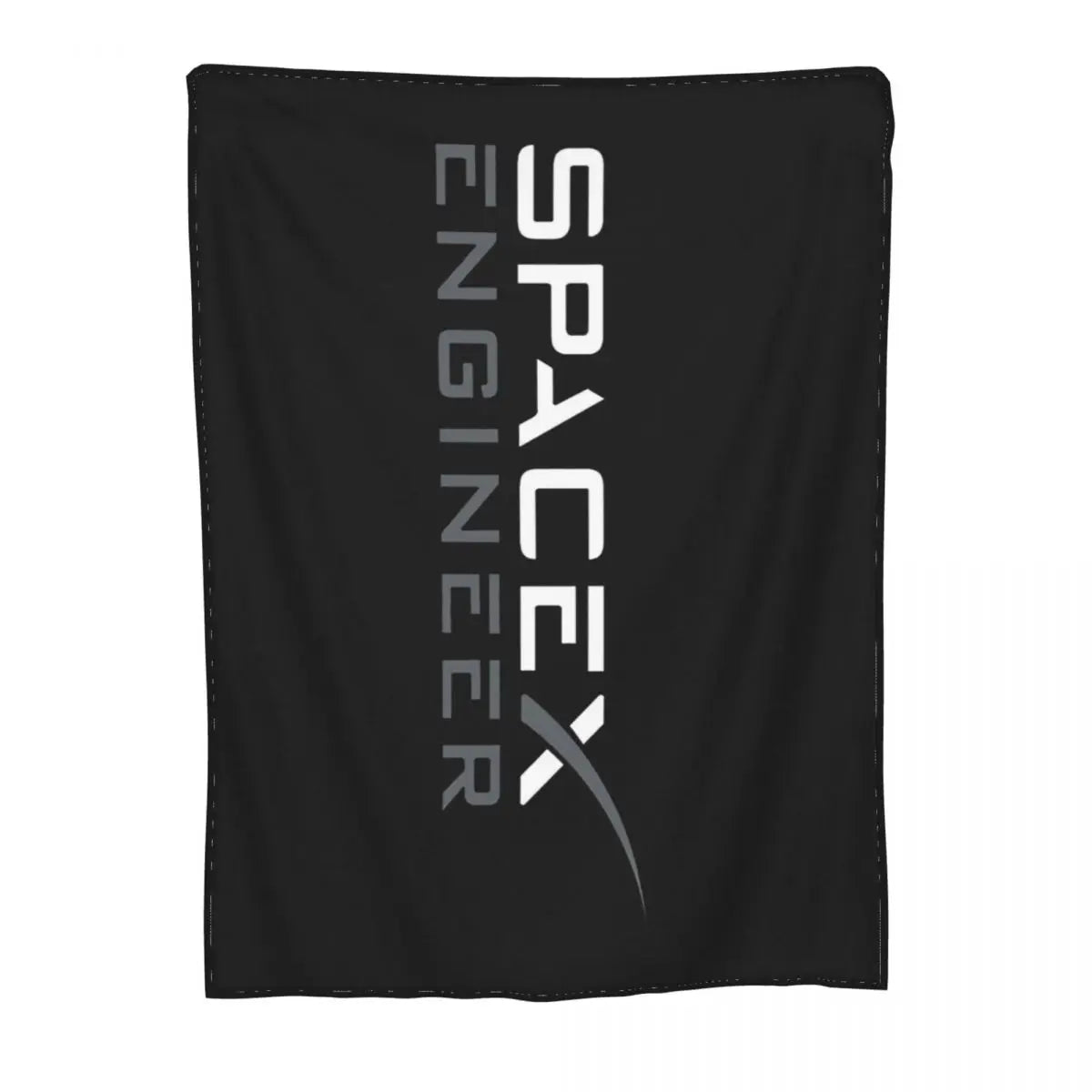 Spacex Elon Musk Engineer T Black Cotton 2020 Fashionable Brand Cotton Printed Roundt Throw Blanket