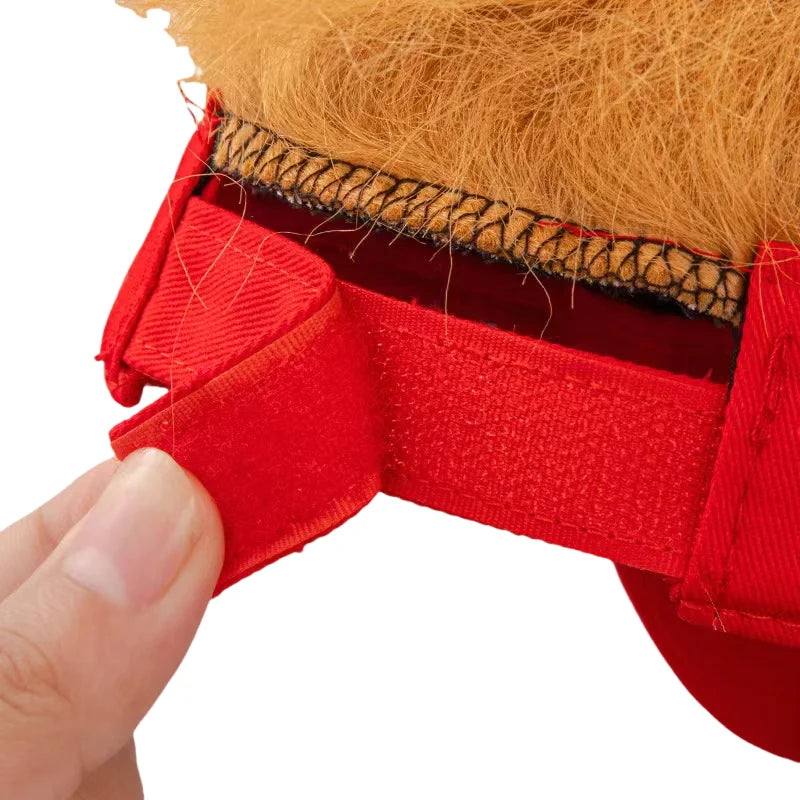 Trump Synthetic Hat with Hair,Donald Trump Make America Great Again Wig Hat Embroidered Ultra Adjustable MAGA Baseball Cap