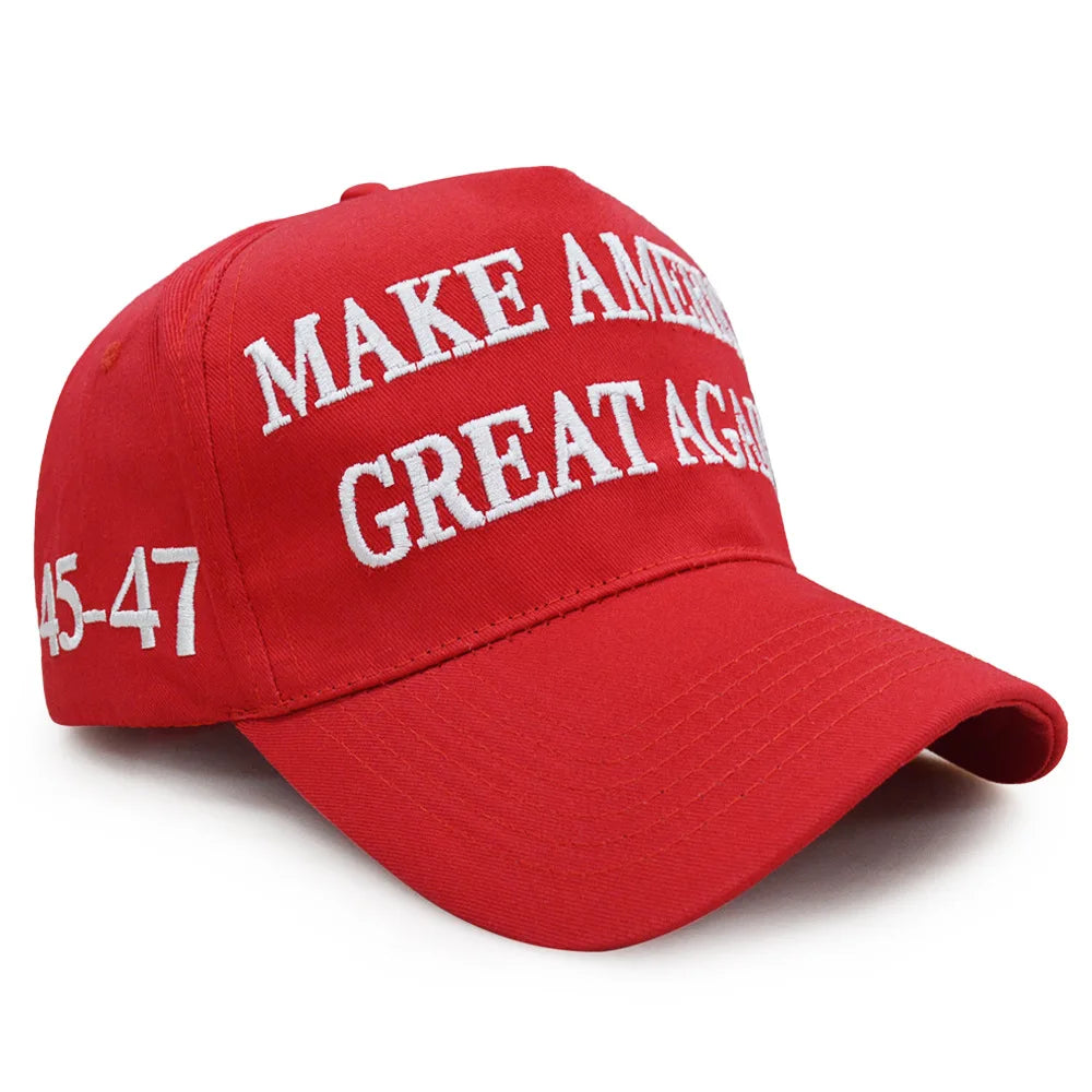 2024 Donald Trump Merchandise MAGA American Trucker Hat Make America Great Again Slogan USA Flag KAG 45-47 Baseball Cap