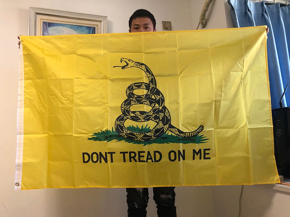 SKY FLAG 90x150cm "Don't Tread on Me" Gadsden Flag "liberty or death" Tea Party Flags And Rattle Snake hanging polyester Banner