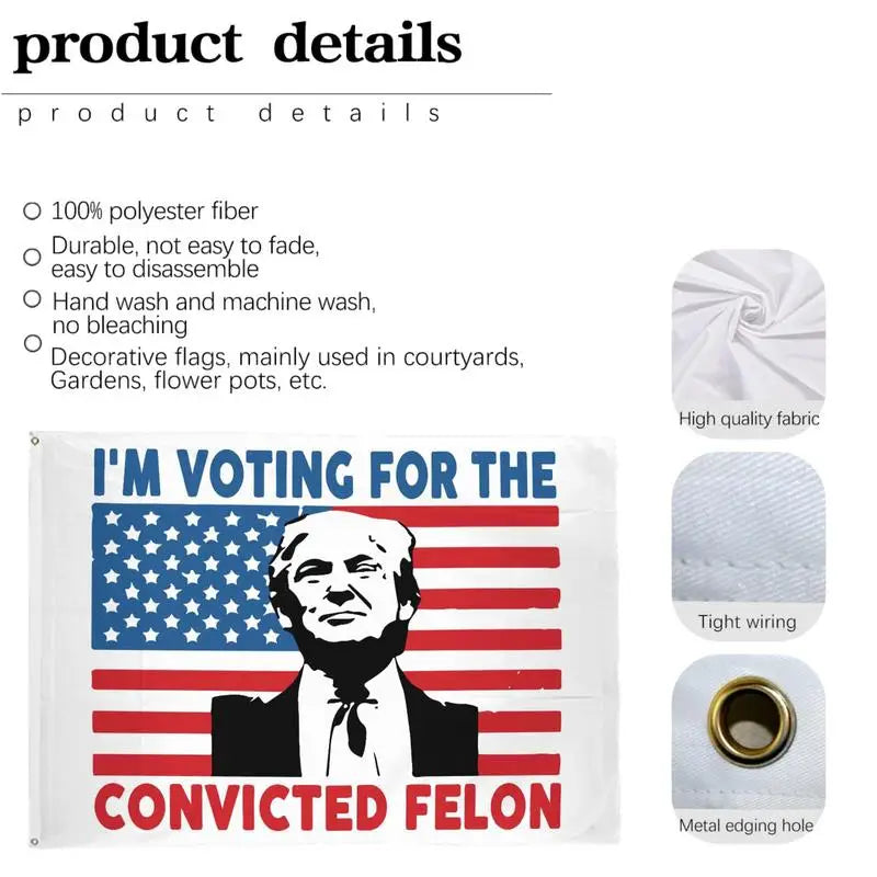 Trump 2024 Flag 3X5 Feet DonaldTrump Flag Keep America Great Donald For President USA Take America Back Trump Flag Voting