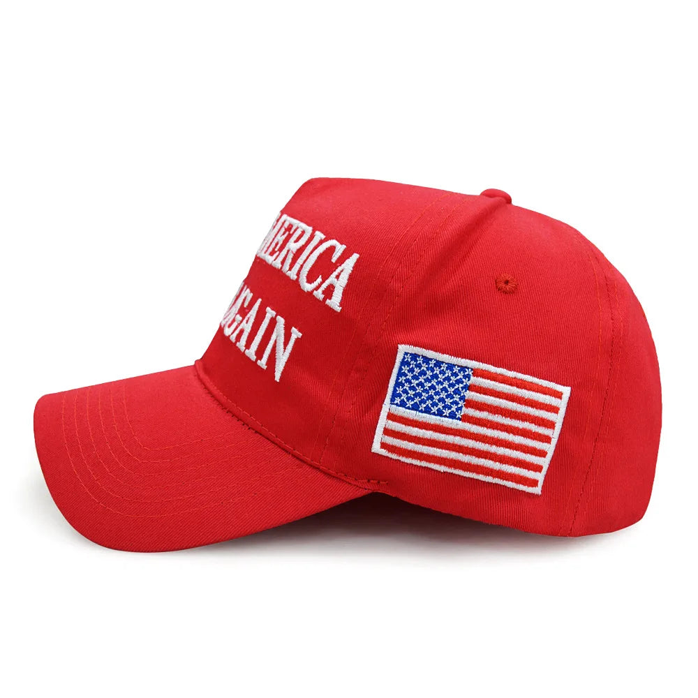 2024 Donald Trump Merchandise MAGA American Trucker Hat Make America Great Again Slogan USA Flag KAG 45-47 Baseball Cap