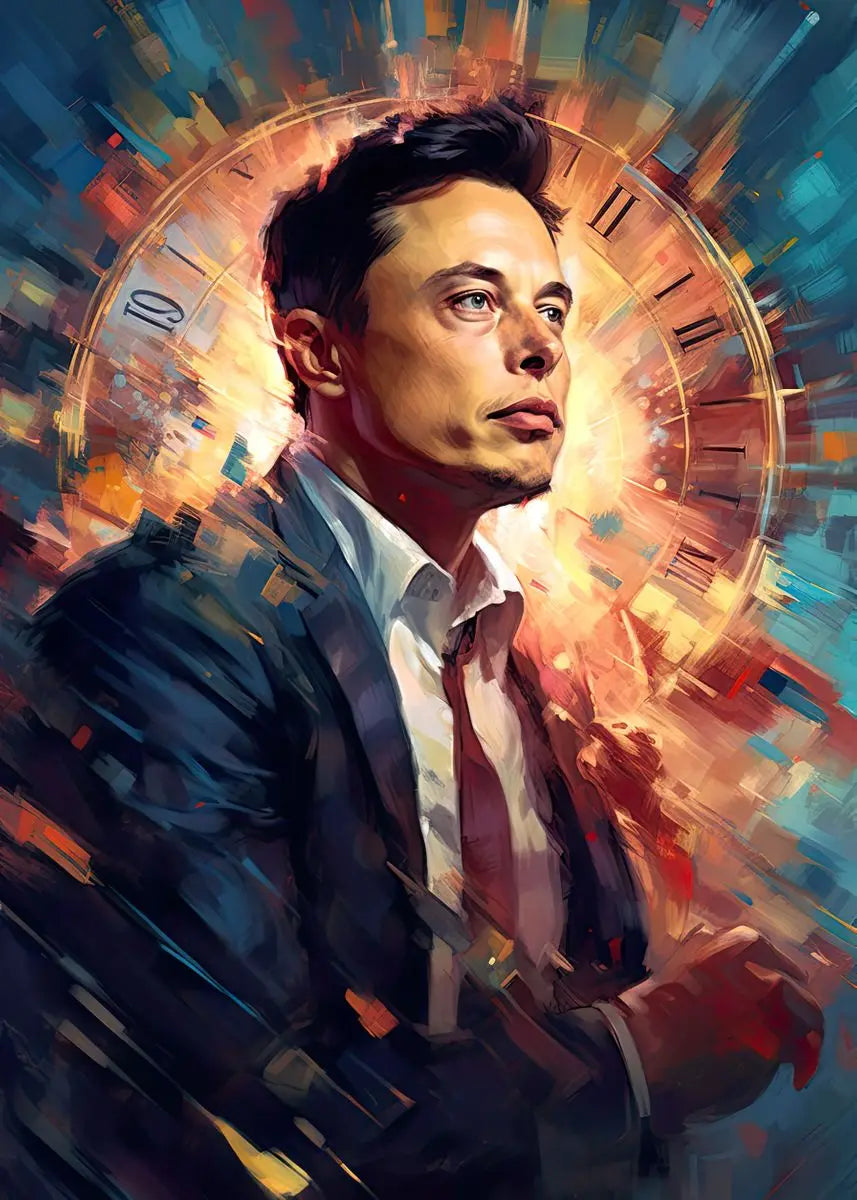 Graffiti Art Elon Musk Smoking Canvas Painting Classic Entrepreneur  Inspirational Quote Poster and Print Wall Art Room Decor