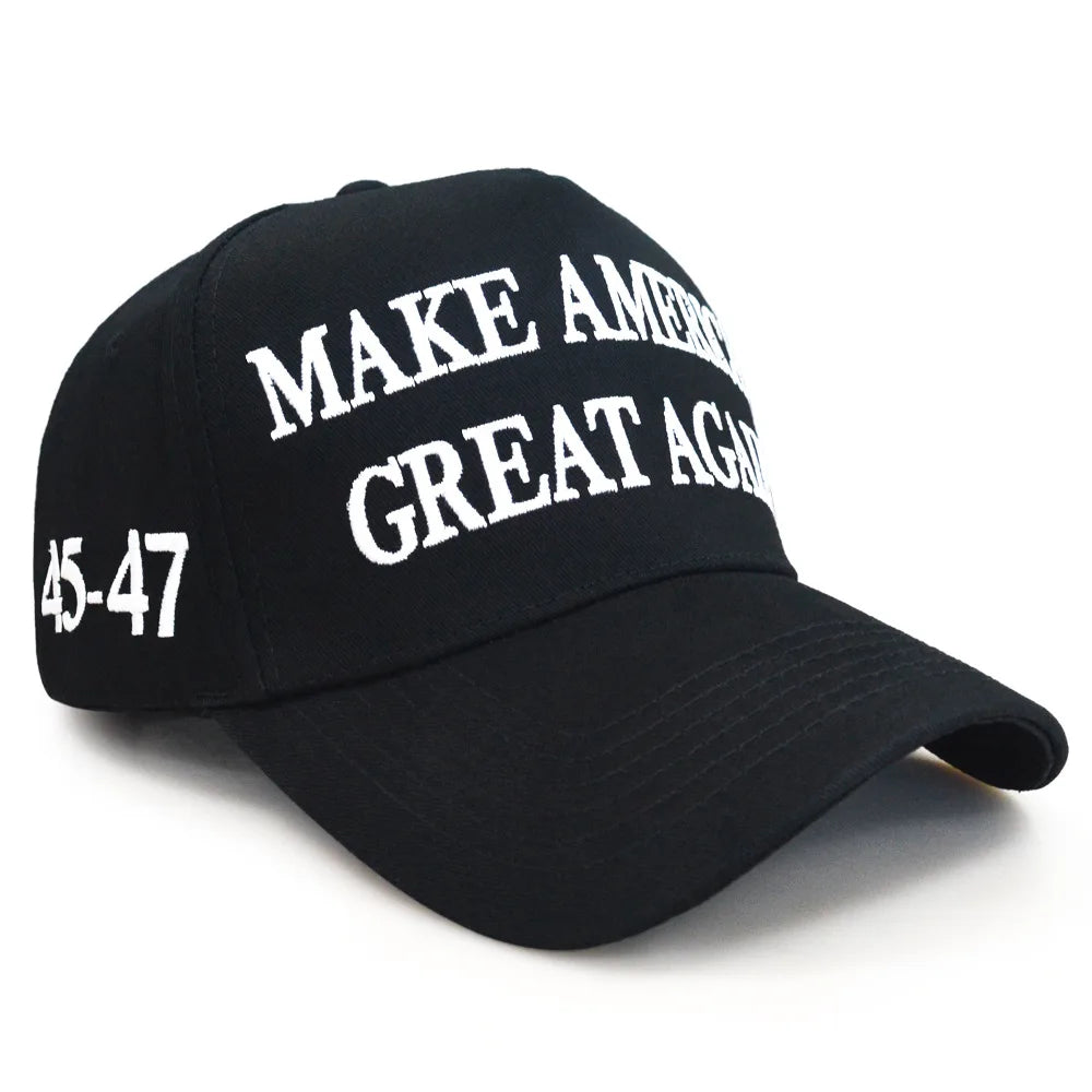 2024 Donald Trump Merchandise MAGA American Trucker Hat Make America Great Again Slogan USA Flag KAG 45-47 Baseball Cap