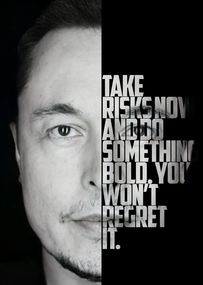 Graffiti Art Elon Musk Smoking Canvas Painting Classic Entrepreneur  Inspirational Quote Poster and Print Wall Art Room Decor